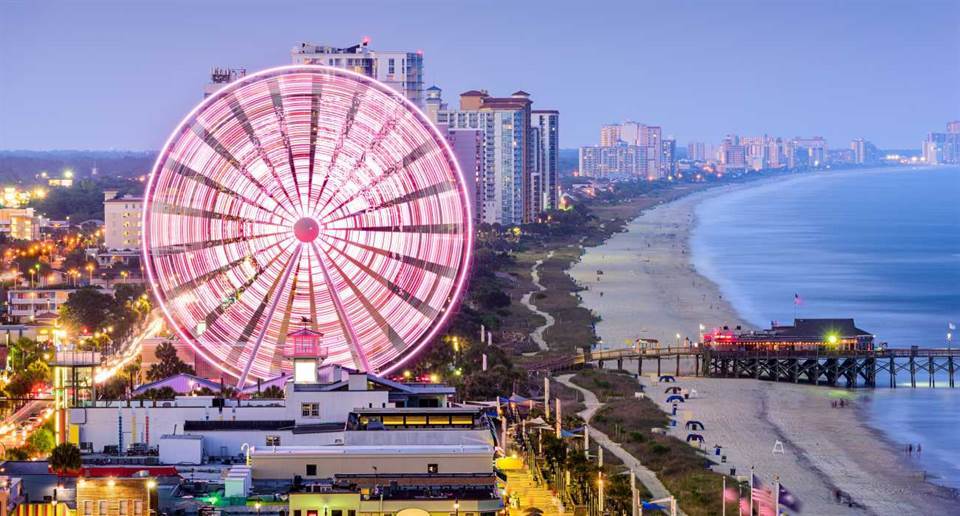 Broadway at the Beach y sus múltiples atracciones